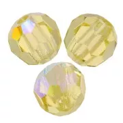 3mm Preciosa round faceted beads - Round Bead - Jonquil AB x20