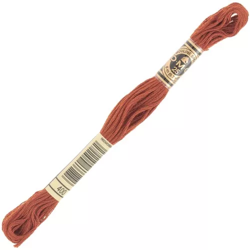 Embroidery thread DMC Mouliné Spécial 117 MC - Brown (400) x8m