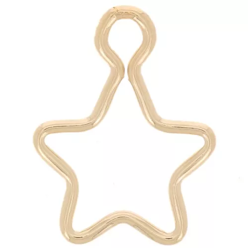 11mm star charm - Gold filled x1
