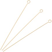 50x0.55mm flexible Round eye pins - Gold-plated x10|raw }}
