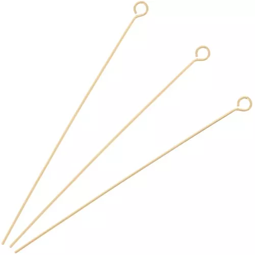 50x0.55mm flexible Round eye pins - Gold-plated x10