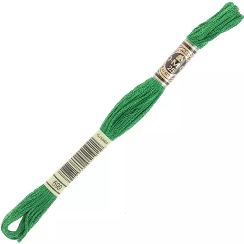 Embroidery thread DMC Mouliné Spécial 117 MC - Fruits confits métallisé (699) x8m