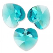 PureCrystal 6228 Hearts Blue Zircon 10,3x10mm x6|raw }}