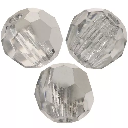 4mm Preciosa round faceted beads - Round Bead - Crystal Labrador Half x20