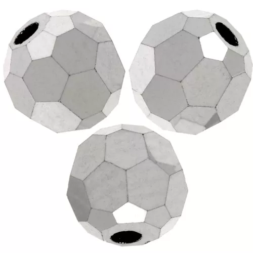 4mm Preciosa round faceted beads - Round Bead - Crystal Labrador Full x20