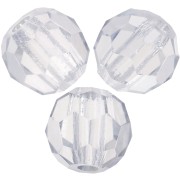 4mm Preciosa round faceted beads - Round Bead - Crystal Lagoon x20