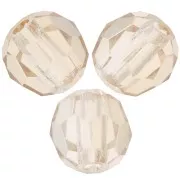 4mm Preciosa round faceted beads - Round Bead - Crystal Honey x20