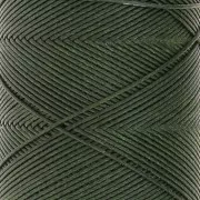 0.6mm Slam Cord waxed polyester flat yarn for micro macramé - Khaki x100m