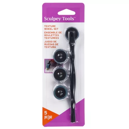 Textured wheel set - Sculpey - for polymer clay x1
