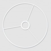 Lampshade Head ring 30 cm White x1