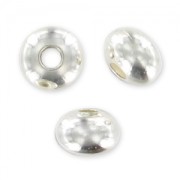 Sterling Silver Spacer beads 4,4x2,9mm x10