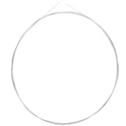 Half hard Wire 0.6x0.4mm half-round 925 Sterling Silver x 1m