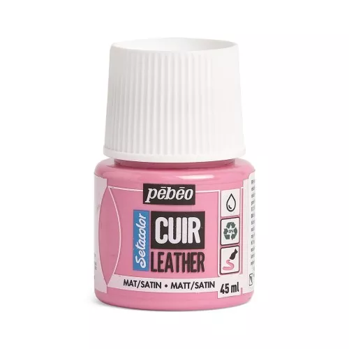Setacolor Mat-Satin Leather Paint - Candy Pink (n°08) x45ml