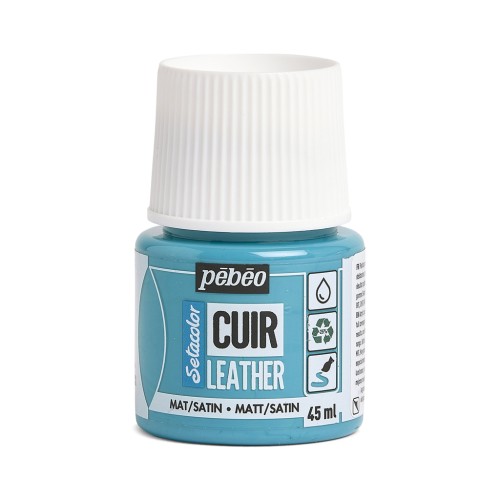 Setacolor Leather Matt-Satin - Turquoise Blue (n°13) x45ml