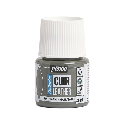 Setacolor Leather Matt-Satin Paint - Concrete Grey (n°22) x45ml