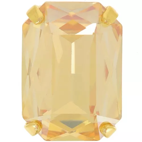 14x10mm Octagon Crystal set Aurora A4627 - Golden - Crystal Golden Shadow x1