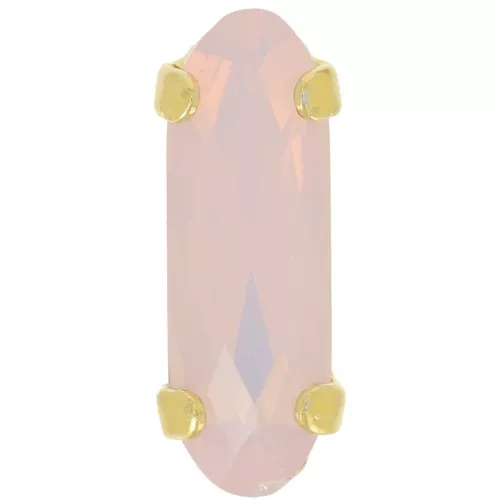 15x5mm Aurora A4161 crystal - Long Classical Oval - Gold - Rose Water Opal x1