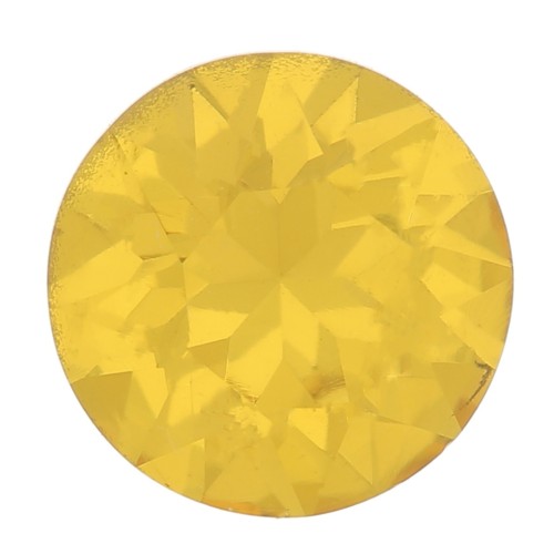 6mm round Aurora Cabochon A1088 - Light Topaz x1