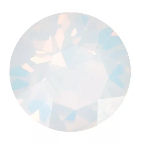 6mm round Aurora Cabochon A1088 - White Opal x1
