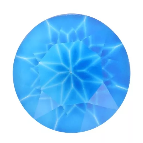 6mm rond Aurora A1088 Cabochon - Crystal Electric Blue x1