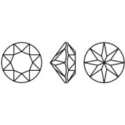 6mm rond Aurora A1088 Cabochon - Crystal Royal Red x1