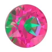 6mm round Aurora Cabochon A1088 - Crystal Heliotrope x1