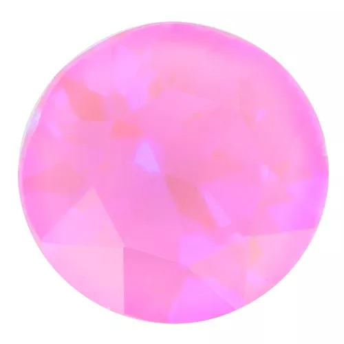 6mm round Aurora Cabochon A1088 - Crystal Lotus Pink Delite x1