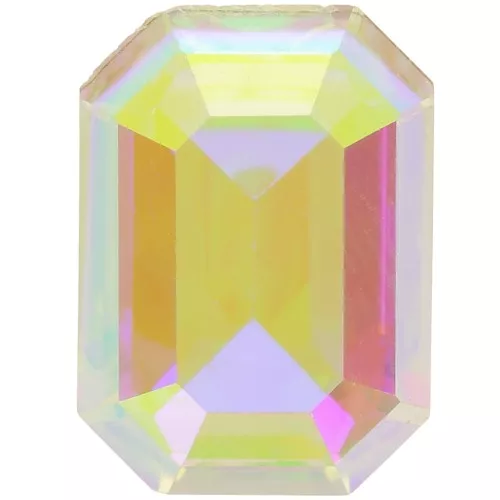 14x10mm step cut octagone Aurora A4610 Cabochon - Crystal AB x1