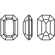 14x10mm step cut octagone Aurora A4610 Cabochon - Crystal Golden Shadow x1