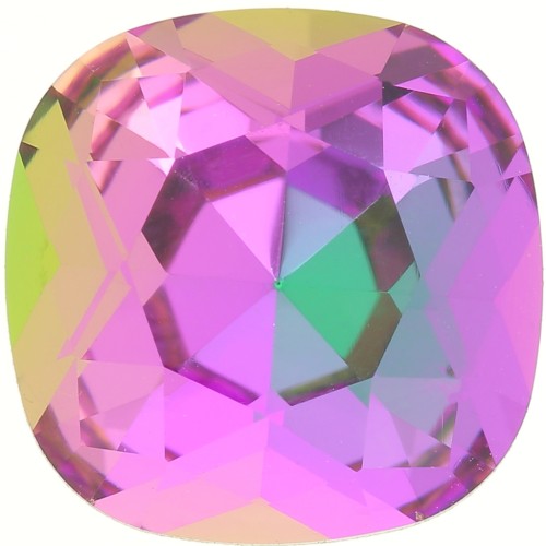 12mm Aurora square cabochon A4470 - Crystal Heliotrope x1