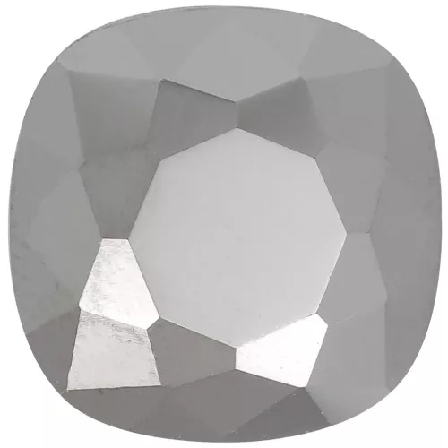 12mm Aurora square cabochon A4470 - Jet Hematite x1