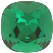 12mm Aurora square cabochon A4470 - Emerald x1