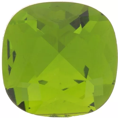 12mm Aurora square cabochon A4470 - Olivine x1