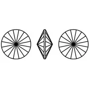 Cabochon Aurora A1122 Rivoli 14 mm - Crystal Volcano x1