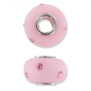 Polaris Rhinestones bead with big hole  14mm Light Rose x1|raw }}