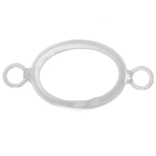 14x10mm 925 Sterling Silver Oval setting for cabochon x1