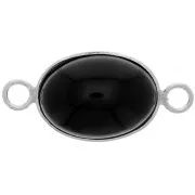 14x10mm 925 Sterling Silver Oval setting for cabochon x1