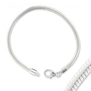 Serpentine bracelet  19 cm 925 Sterling silver x1
