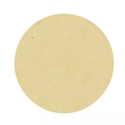 Round plate - 10mm disc - 0.8mm thickness - Rough brass x1