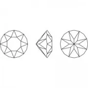 6mm PureCrystal Cabochon 1088 - Crystal Denim Ignite x1