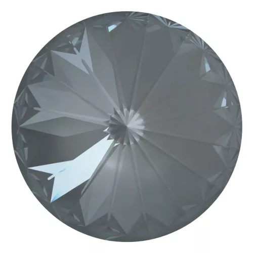 12mm PureCrystal Rivoli Cabochon 1122 - Crystal Dark Grey Ignite x1