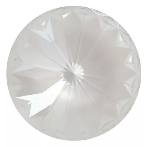12mm PureCrystal Rivoli Cabochon 1122 - Crystal Electric White Ignite x1