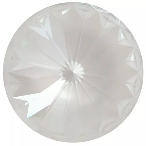 14mm PureCrystal Rivoli Cabochon 1122 - Crystal Electric White Ignite x1