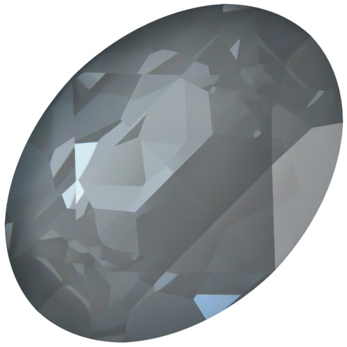 18x13mm Cabochon PureCrystal 4120 - Crystal Dark Grey Ignite x1