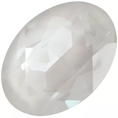 18x13mm PureCrystal 4120 Cabochon - Crystal Electric White Ignite x1