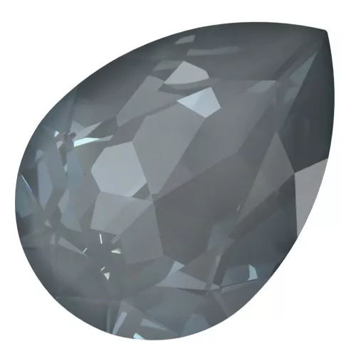 14x10mm Cabochon PureCrystal 4320 - Crystal Dark Grey Ignite x1