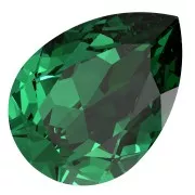14x10mm Cabochon PureCrystal 4320 - Majestic Green x1