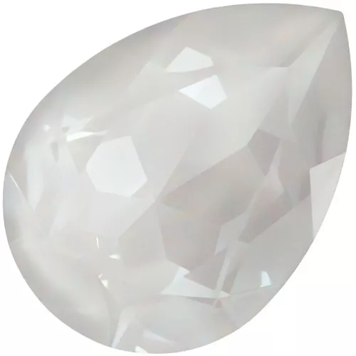 18x13mm PureCrystal 4320 Cabochon - Crystal Electric White Ignite x1