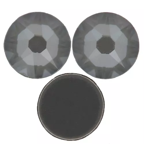 3mm PureCrystal STICK-ON RHINESTONES - Crystal Dark Grey Ignite x36