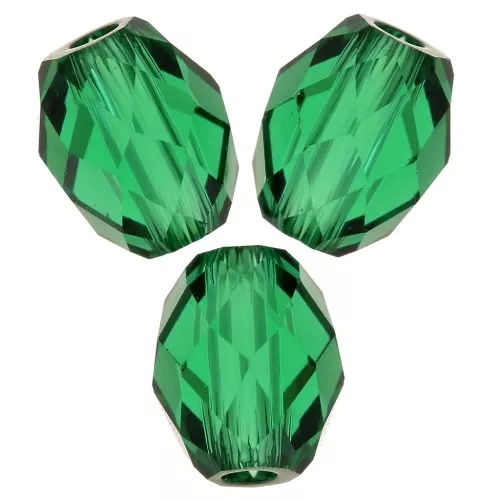 7x6mm PureCrystal 5044 Briolette olive - Majestic Green x1